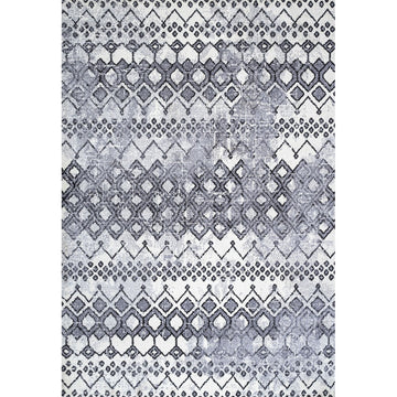 Azmar Moroccan Geometric Distressed Area Rug